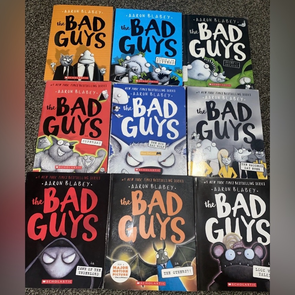 Lot of 9 Bad Guys Books Paperback